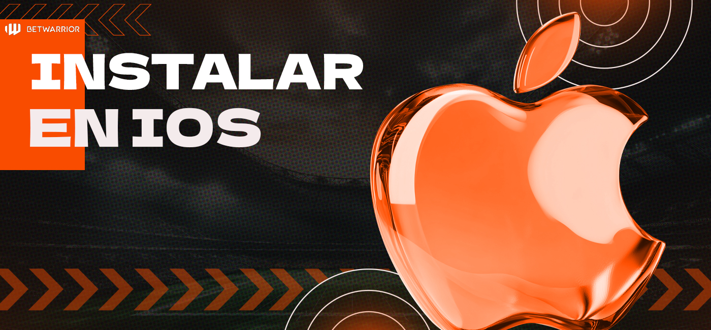 Aplicación móvil de Betwarrior para dispositivos IOS