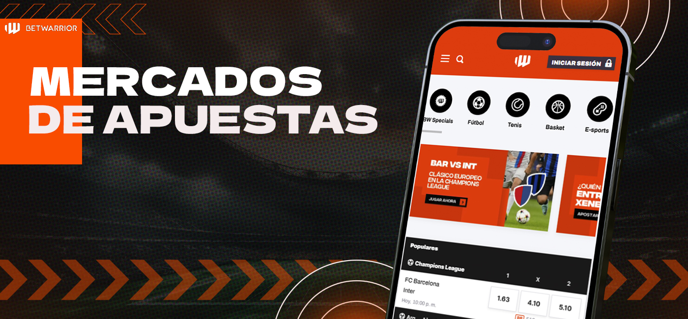 Mercados de apuestas disponibles en Betwarrior argentina
